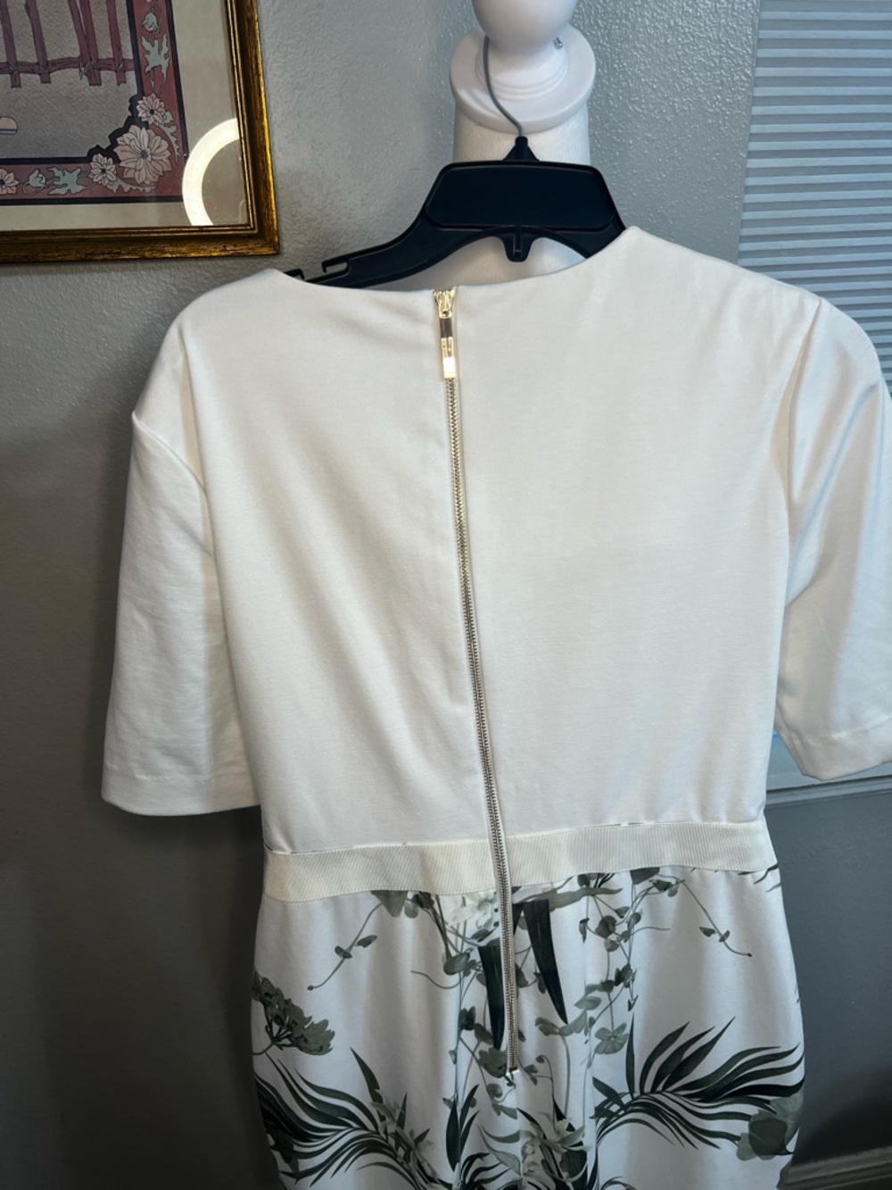 Ted Baker Tyyraa Green Highland Print Sheath Bodycon Dress Ted Size 5 Us Size 12 - Picture 7 of 12